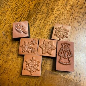 Stampin Up foam backed Christmas stamps